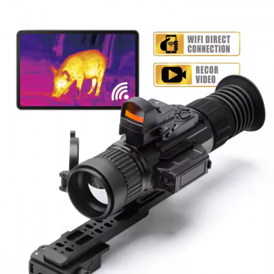 Testermeter-TRX335 Thermal Imageing Scope for Hunting 384-288 Thermal Imaging Monocular Camera Thermal Imaging Sight with LRF WiFi PIP