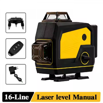 Testermeter-DW080-Dewalt Bluetooth Audio 16 Lines 360° Laser Level Meter Green Laser Automatic Self-Leveling Tool Horn Function for DIY Grading