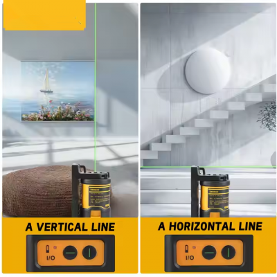 Testermeter-DW088CG Beam Cross Line Laser Level High Precision Vertical Horizontal Dotting Instrument Rotary Laser Levels