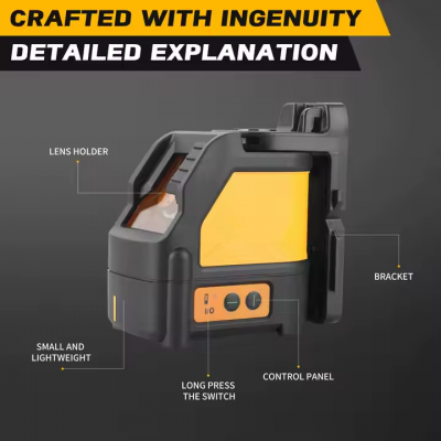 Testermeter-DW088CG Beam Cross Line Laser Level High Precision Vertical Horizontal Dotting Instrument Rotary Laser Levels
