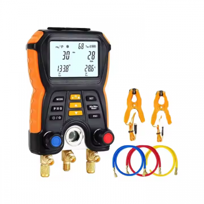 Testermeter-HT-750 Digital Pressure Gauge New Refrigeration Vacuum Manifold Tester Meter Essential Tool for Refrigerant Management