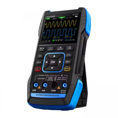 Testermeter-2C53T 2pcs 10X Probe 3 In1 50Mhz 250Msa/s Two Channel Digital Oscilloscope with signal Generator and Digital Multimeter