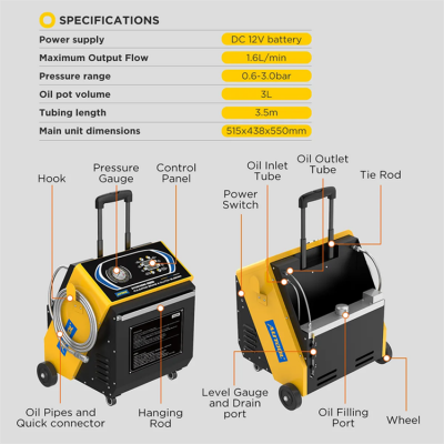 Testermeter-AUTOOL AST618 110V220V Universal Trolley Pulsating Smart Brake Fluid Oil Exchanger Tool Machine