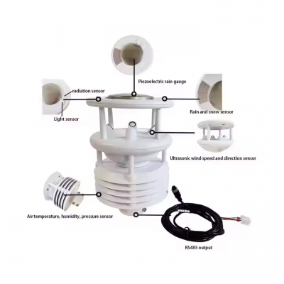 Testermeter-CE RS485 LORA LORAWAN WIFI 4G GPRS High Precise Compact Professional Integrated Weather Station for Environmental Monitoring