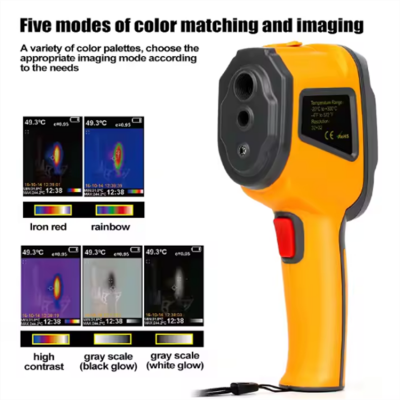 Testermeter-HT-02D Thermal Camera 2.4 Inch High-Resolution Color Screen Infrared Imager with Full Viewing Angle for Industrial Use