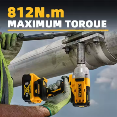 Testermeter-DCF892 Electric Cordless 1/2\" Brushless Impact Wrench Compact Three-Speed Pneumatic Cannon Industrial Power Wrenches