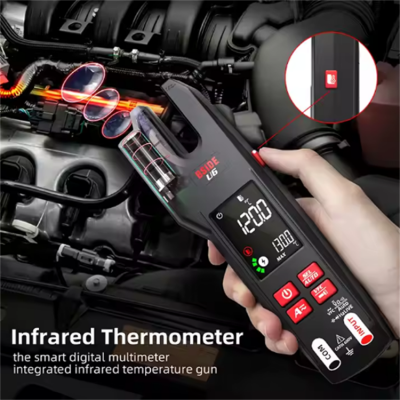 Testermeter-Professional Digital Clamp Multimeter U6 600A AC/DC Voltage Resistance Capacitance Diode Tester Electronic Measuring Instrument