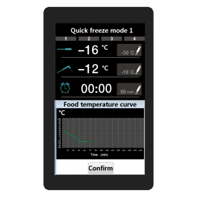 Testermeter-SF486 Quick Freezer Color Touch Screen Thermostat Digital Temperature Controller