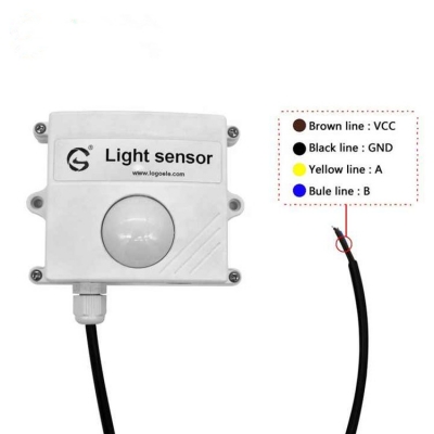 Testermeter-Modbus 485 Illuminance Lux Detection Module Ambient Light Sensor With RS485