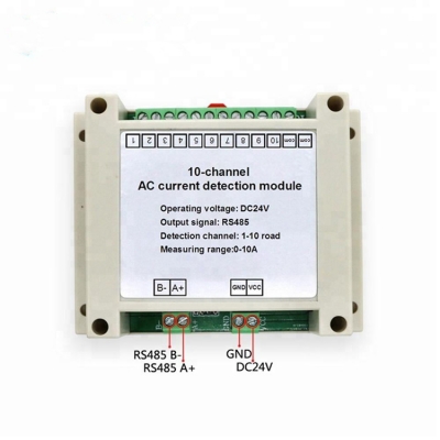 Testermeter-RS485 Output Acquisition Module Range Detection 10 multi Channel AC 5A 50A 10A 20A sensor Current Transmitter