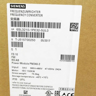 Testermeter-6SL3210-1PE32-5UL0 Cheap Siemens SINAMICS G120 Power Module PM240-2