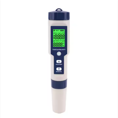 Testermeter-EZ-9909A-Newest 5 in 1 TDS/EC/PH/Salinity/TEMP Water Quality Tester With Electrode Replaceable Can Measured Non-sea Salinity
