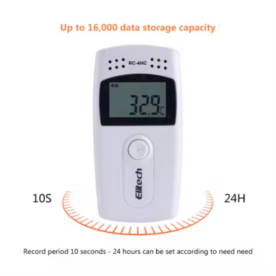 Testermeter-RC-4HC Digital Data Logger USB Temperature Humidity Record Built-in NTC Sensor High Precision Thermometer