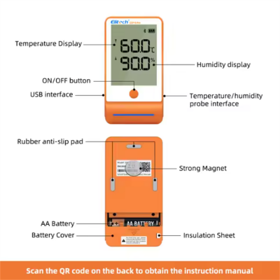 Testermeter-GSP-6Pro Temperature Logger Usb Automatic Data Logger Refrigerated Cold Chain Transport High-precision Thermometer
