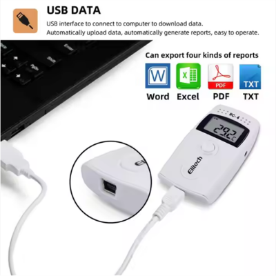 Testermeter-RC-4 Digital USB Temperature Data Logger Built-in NTC Sensor High Precision Thermometer Data Logger