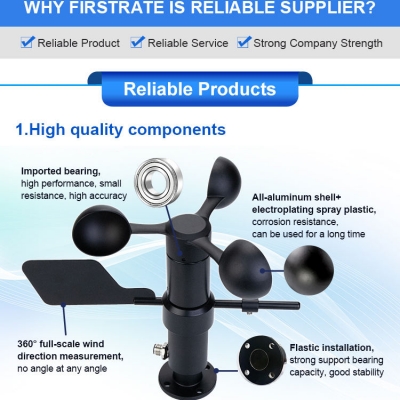 Testermeter-FST200-205 Wind Speed Sensor Anemometer Measuring Wind Speed and Direction Sensordirection Sensor Instruments
