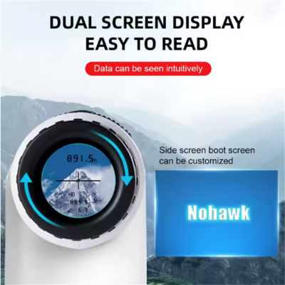 Testermeter-NP-Nohawk Golf Function Laser Distance Meter Golf Rangefinder with Screen Pinseek Multifunction for Hunting