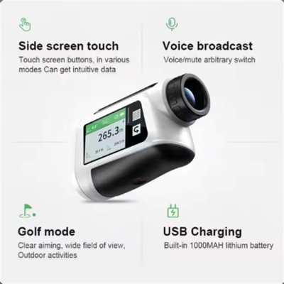 Testermeter-NP-800-6X Outdoor Portable High Precision HD Pinseeker 800m Monocular Laser Range Finder Golf Rangefinder for Golf Sports Hunter
