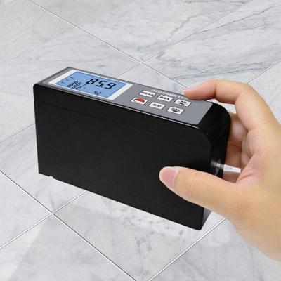 Testermeter-High Accuracy Surface Coating Gloss Meter 20 60 85 Auto Calibration Backlit Display 256 Data Storage Floor Plastic