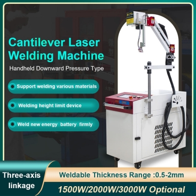 Testermeter- LA-15H02 cantilever laser welding machine for lithium battery handheld downward pressure lithium battery welding