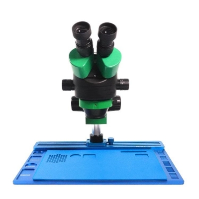 Testermeter- RL-M3T-004N Stereo Microscope + SS-033 Light Source + 0.5ctv Adapter + M-17 Touch Control 4k HD Camera for Cell Phone Repairs