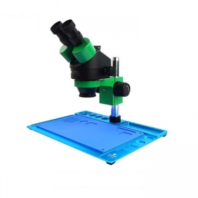 Testermeter- RL-M3T-004N Stereo Microscope + SS-033 Light Source + 0.5ctv Adapter + M-17 Touch Control 4k HD Camera for Cell Phone Repairs