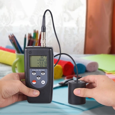 Testermeter-Portable Multifunctional Colorimeter 9 Color Different Storage Memory High Quality Digital Color Meter Textile Paper Leathers