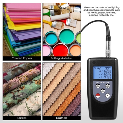 Testermeter-Portable Multifunctional Colorimeter 9 Color Different Storage Memory High Quality Digital Color Meter Textile Paper Leathers