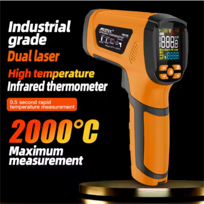 Testermeter-40 to 2000C Digital Infrared Thermometer Gun Electronic Hygrometer for Temperature Measurement in Industry OEM Customizable