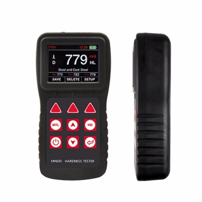 Testermeter-Mitech MH600 Portable Leeb Hardness Meter 6 Impact Devices IP65 Metal 170~960HLD Chinese-English Metallic with Carrying Case