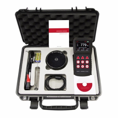 Testermeter-Mitech MH600 Portable Leeb Hardness Meter 6 Impact Devices IP65 Metal 170~960HLD Chinese-English Metallic with Carrying Case