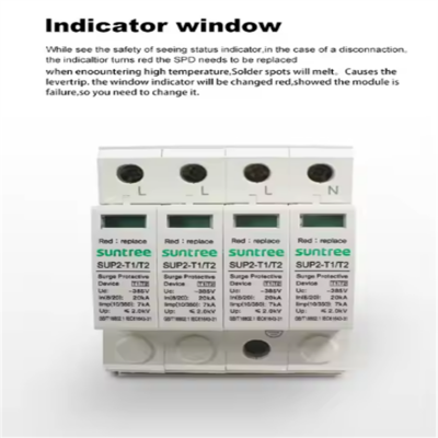 Testermeter-SUP1-40-AC 4P 20KA Class B c spd Surge protection Device Type 1 and Type 2 Suntree Supply