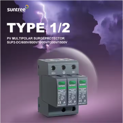 Testermeter-SUP2-DC-CE TUV Solar PV DC SPD Electric Surge Protector 20KA-40ka Solar Surge Protective Device 600/800/1000/1200/1500V
