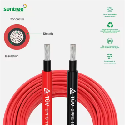Testermeter-pv-4mm-Pv Wire Cables Solar 1.2.5/4/6/0/16mm H1z2z2-k Type 5 Tinned Copper Flexible Dc Solar Cable
