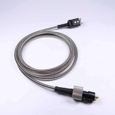 Testermeter-Made Dual Armored Cable GE C123 High Temperature Probe Cable for DA590 Ultrasonic Transducerprobe