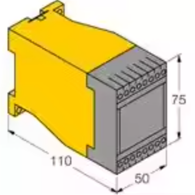Testermeter-Turck MS25-UI/24VDC 1-Ch Speed Monitor - 10mHz-1660Hz to 4-20mA/0-10V Conv - Removable Terminals - Reverse Polarity Prot
