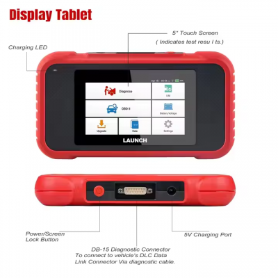 Testermeter-LAUNCH X431 CRP123E OBD2 Code Reader for Engine ABS Airbag SRS Transmission OBD Diagnostic Tool Free Update