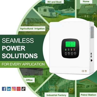 Testermeter-Hybrid Solar Inverter 3kw 4kw 6kw 8kw 10kw Invert Grid Solar System on Grid Inverter 230V Pure Sine Wave