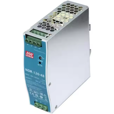 Testermeter-NDR-120-48 120W 48V 2.5A Industrial DIN Rail Power Supply Single Output AC DC Switching NDR-120-48 Meanwell