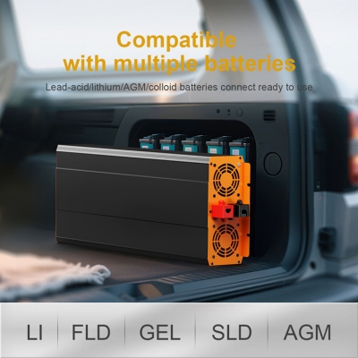 Testermeter-Pure Sine Wave Power Inverter 1KW ~8KW 12V24V DC to 110V AC Converter for Car RV Solar Home  ETL Certified