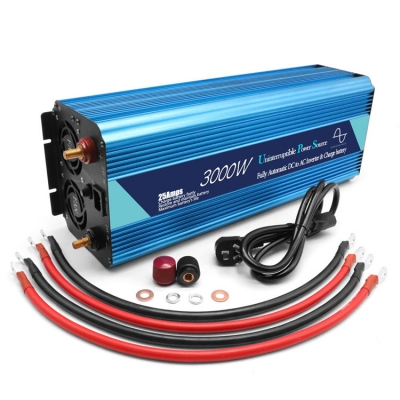 Testermeter-3000 Watt Pure Sine Wave Smart UPS Inverter Rechargeable 12V 24V 220V Convertidor De Corriente Homage Inverter Converter
