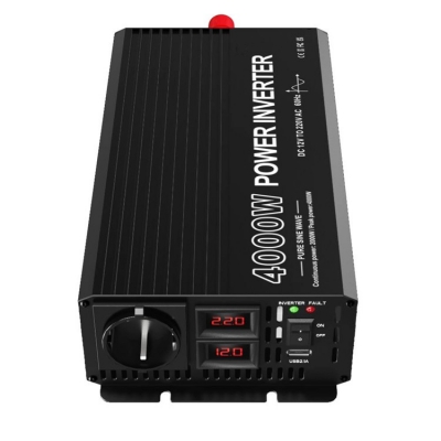 Testermeter-24v Power Inverter Dc 12v to Ac 220v 4000W Solar Pure Sine Wave on Grid Inverter 24v 220v 4000w