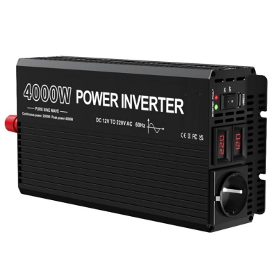 Testermeter-24v Power Inverter Dc 12v to Ac 220v 4000W Solar Pure Sine Wave on Grid Inverter 24v 220v 4000w