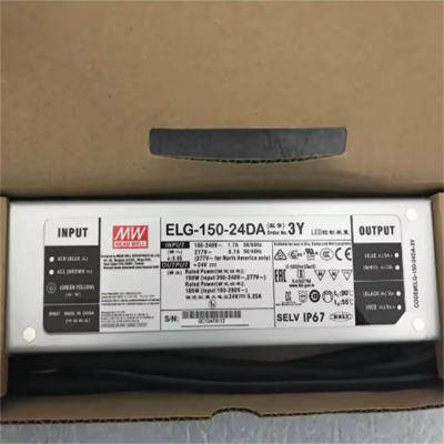 Testermeter-ELG-200-24DA Dali Dimmable IP67 200W 24V 8.3A LED Power Driver Surge Protection 110Vac 220Vac Switching Power Supply