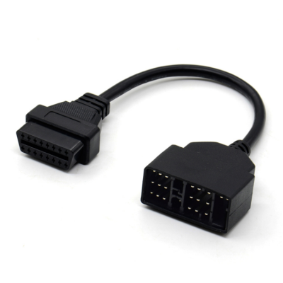 Testermeter-22-Pin to 16-Pin OBD1 to OBD2 Adapter Cable for Toyota Plastic Code Reader Connect