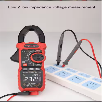 Testermeter-HT208D Professional High Precision 6000 Counts True RMS Multimeter 1000A Inrush Current Best AC DC Autorange Digital Clamp Meter