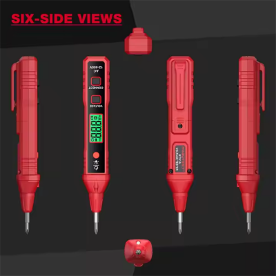 Testermeter-HABOTEST HT91A Non Contact Electrical Live Wire Breakdown Point Locator Checker Indicator AC Voltage Tester Pen with Screwdriver