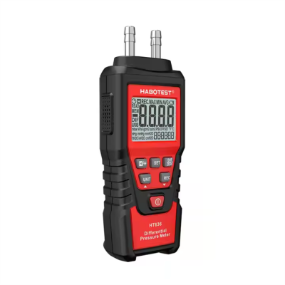 Testermeter-HABOTEST HT636 Digital Pressure Gauge Manometer Air Pressure Meter Differential Pressure Gauge Air Precision Kit Detector Meter