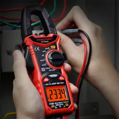 Testermeter-Habotest HT206A True RMS Ammeter Budget Electrical Ampere Tester AC Amp 600A Current Multimeter Digital Clamp Meters