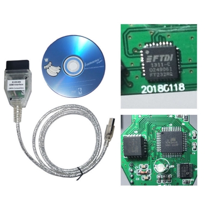 Testermeter-ACD023-K+CAN K+DCAN BYOBDII Obd Car Diagnostic Machine Scanner Cable for BMW